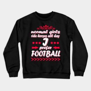 American football girl tight end receiver Crewneck Sweatshirt